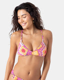 ROXY Womens La Palma Athletic Triangle Bikini Top
