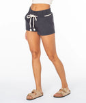 ROXY Womens Paddle On Tie Waist Shorts- Phantom