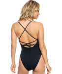 ROXY Womens SD Beach Classics Fashion One Piece Swimsuit- Black