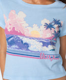 ROXY Womens Salt Sunrise Baby Tee