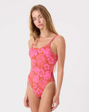 ROXY Womens Sun Chasers Lattice One Piece Mod Swimsuit