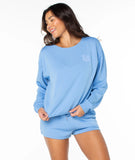 ROXY Womens Surfing By Moonlight Pullover Sweatshirt- BSL