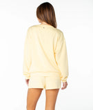 ROXY Womens Surfing By Moonlight Pullover Sweatshirt - NGL