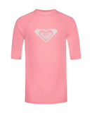 ROXY Big Girls Whole Hearted S/S Rashguard - Plumeria