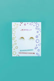 Jax Kelly Rainbow Enamel Flat Back Kids Earrings