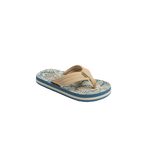 Reef Kids Ahi Sandals- Blue/Tan Palm