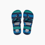 Reef Kids Ahi Sandals Deep Sea Stripes