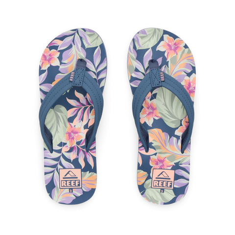 Reef Kids Ahi Sandals- Indigo Tropical