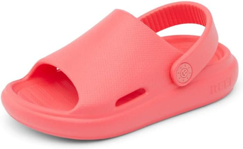 Reef Little Rio Slide Sandals- Sunset Coral