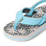 Reef Little Ahi Sandals - Light Blue Palm