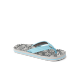 Reef Little Kids Ahi Sandals - Light Blue Palm