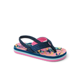Reef Little Kids Ahi Sandals - Navy Floral