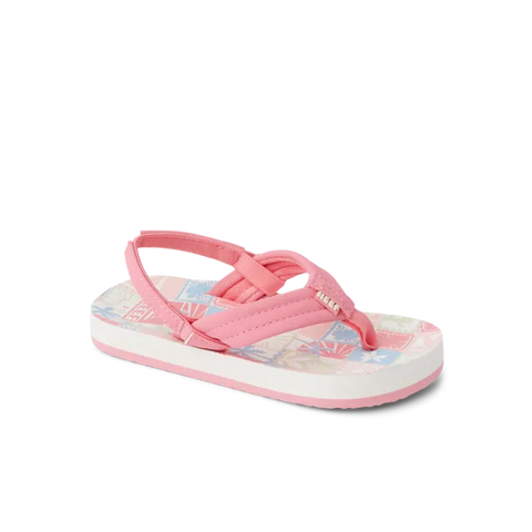 Reef Little Kids Ahi Sandals - Sunset Stamp