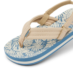 Reef Little Kids Ahi Sandals- Blue/Tan Palm