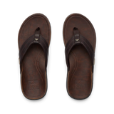 Reef Mens Leather Offshore Sandals - Dark Brown