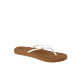 Reef Womens Cushion Slim Sandals - White/Tan