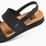 Reef Womens Water Vista Slide Sandals - Black/Tan