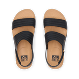 Reef Womens Water Vista Slide Sandals - Black/Tan