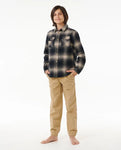 Rip Curl Big Boys Count Flannel- Taupe
