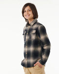 Rip Curl Big Boys Count Flannel- Taupe