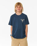 Rip Curl Big Boys Fade Out Icon Tee- Dark Navy