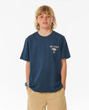 Rip Curl Big Boys Fade Out Icon Tee- Dark Navy