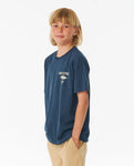 Rip Curl Big Boys Fade Out Icon Tee- Dark Navy