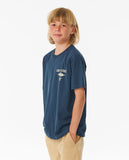 Rip Curl Big Boys Fade Out Icon Tee- Dark Navy