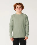 Rip Curl Big Boys Premium Surf Waffle L/S Tee- Sage