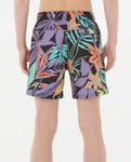 Rip Curl Big Boys Rio Volley Boardshorts- Washed Black
