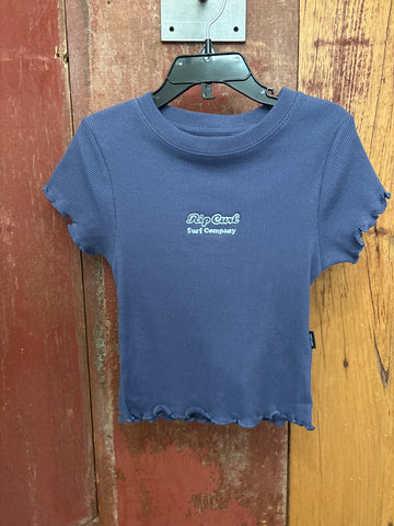 Rip Curl Big Girls Paradise Club Ribbed Tee