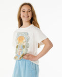 Rip Curl Big Girls Santorini Sun Relaxed Tee- Bone