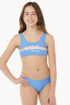 Rip Curl Big Girls Surf Revival Bikini Set - Blue