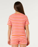 Rip Curl Big Girls Tropical Dawn Bobbi Knit Tee - Tangerine