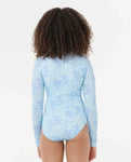 Rip Curl Big Girls AOTS Oceanic Rib Zip Front Surfsuit