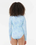 Rip Curl Big Girls AOTS Oceanic Rib Zip Front Surfsuit