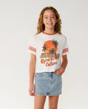 Rip Curl Big Girls Surf Culture Oversized Cropped Tee