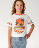 Rip Curl Big Girls Surf Culture Oversized Cropped Tee