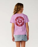 Rip Curl Big Girls Surf Puff Relaxed Tee - Bright Lilac