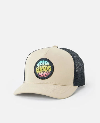 Rip Curl Boys Wetsuit Icon Trucker Hat- Khaki