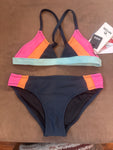Rip Curl Girls Block Party Bikini Set - Dark Navy