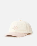 Rip Curl Girls Cord Dad Cap- Off White