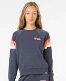 Rip Curl Girls Las Dalias Raglan Crewneck Sweatshirt