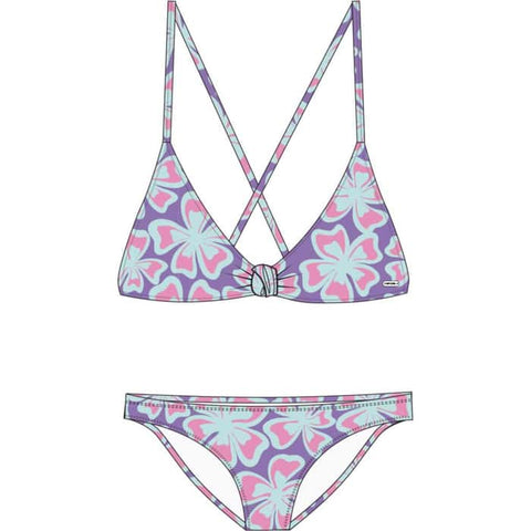 Rip Curl Girls Neon Isles Knot Bikini Set