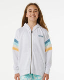 Rip Curl Girls Surf Revival Zip Hoodie- Grey Marle