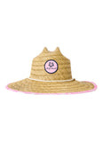 Rip Curl Girls Mixed Straw Sun Hat - Hot Pink