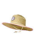 Rip Curl Girls Mixed Straw Sun Hat - Hot Pink