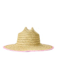 Rip Curl Girls Mixed Straw Sun Hat - Hot Pink