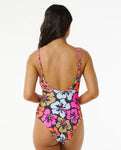 Rip Curl Hibiscus Heat Cheeky One-Piece Swimsuit