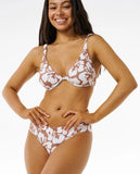 Rip Curl Hibiscus Heat D-DD Balconette Top- Brown